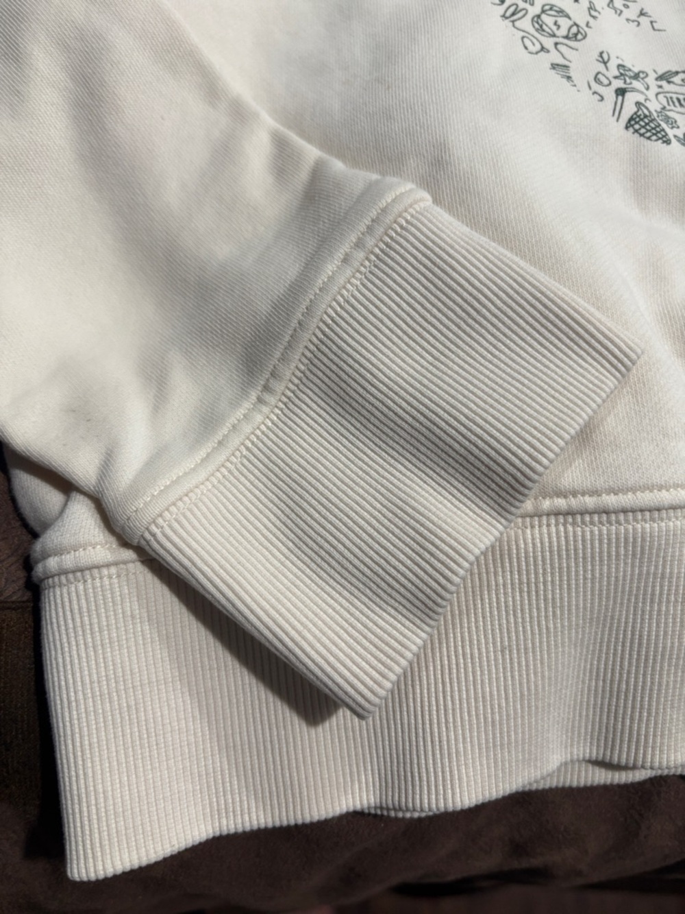Pact Sweatshirt Womens S Cream Recycle Graphic Gorpcore Pullover Shirt Organic - Picture 3 of 4